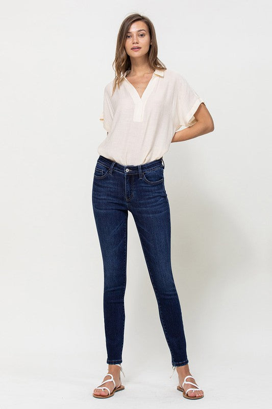 Stretchy High Rise Skinny Jeans