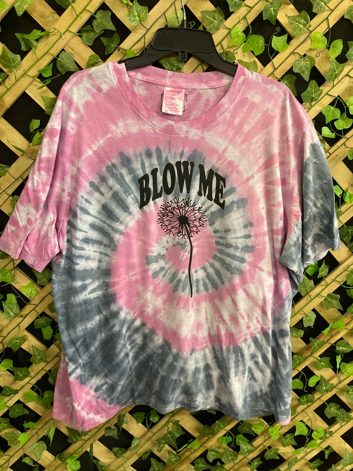 Pink and Gray “Blow Me” T-shirt