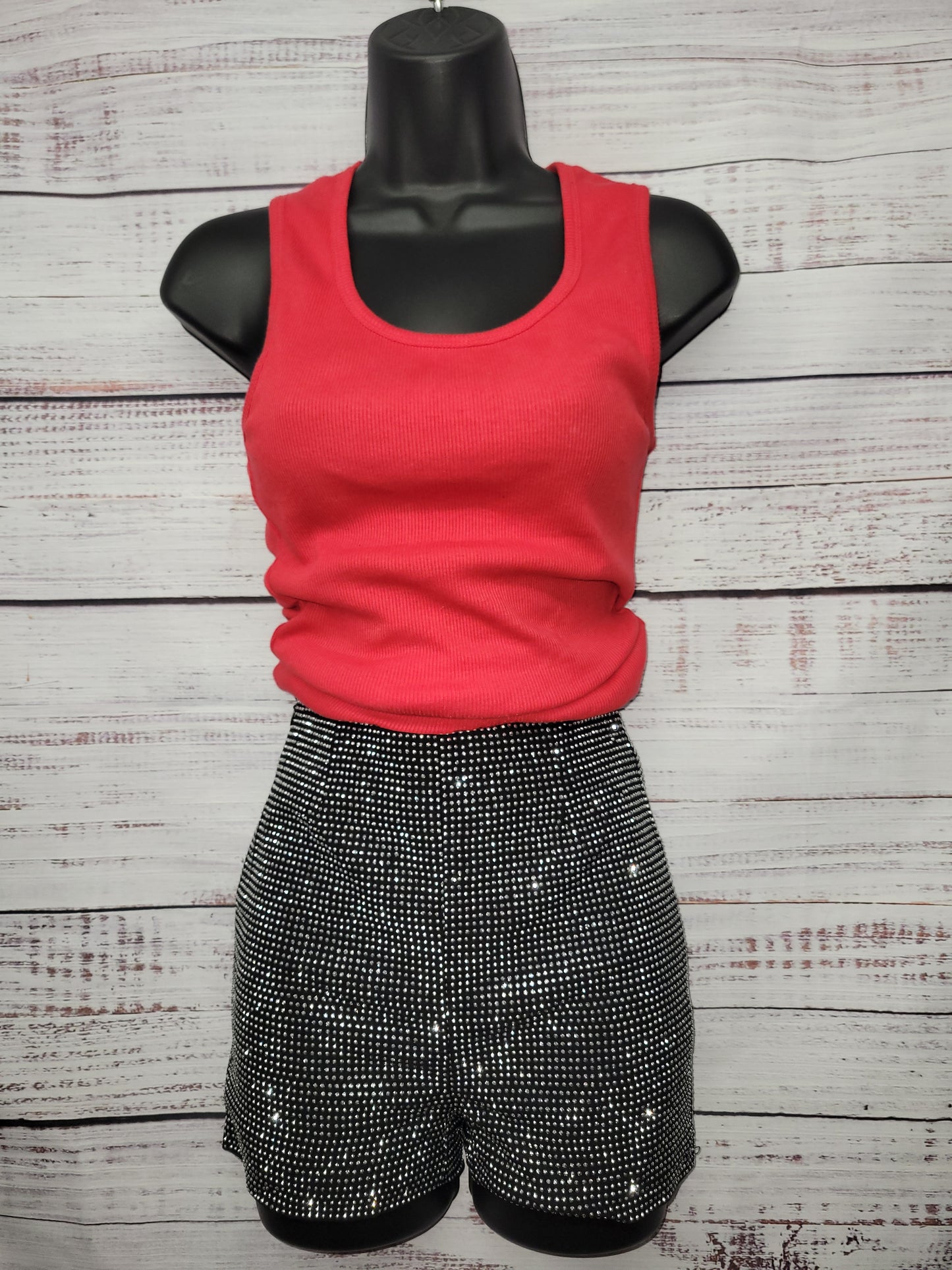 Rhinestone Embelished Shorts