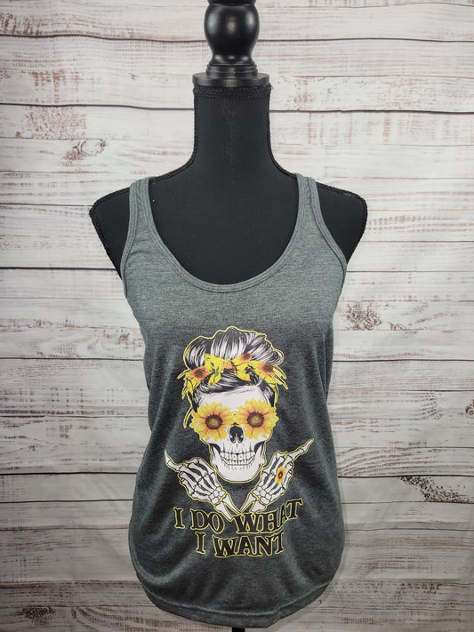 "I DO WHAT I WANT" Racerback Tank Top