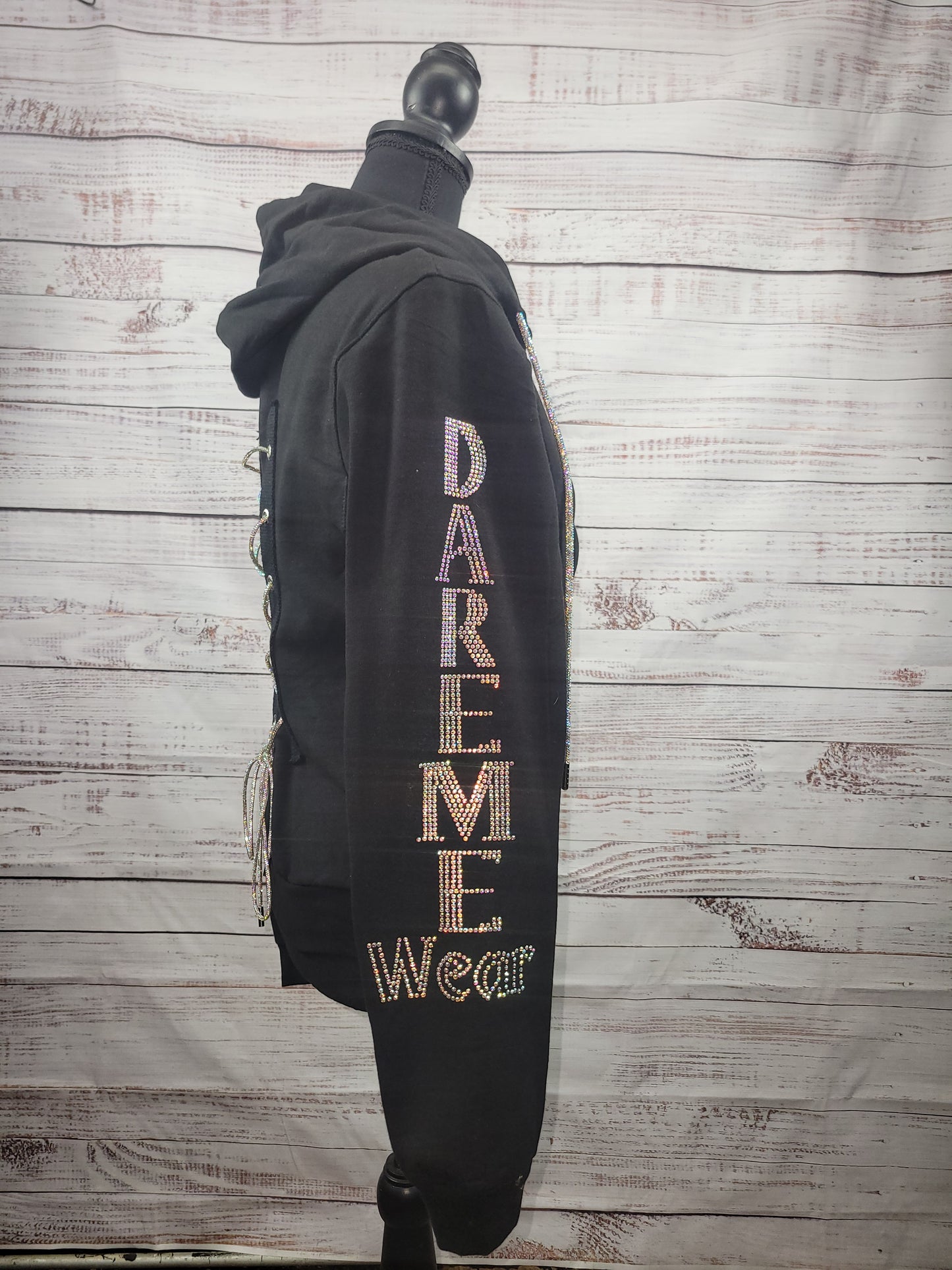 DareMe Wear Rhinestone Hoodie