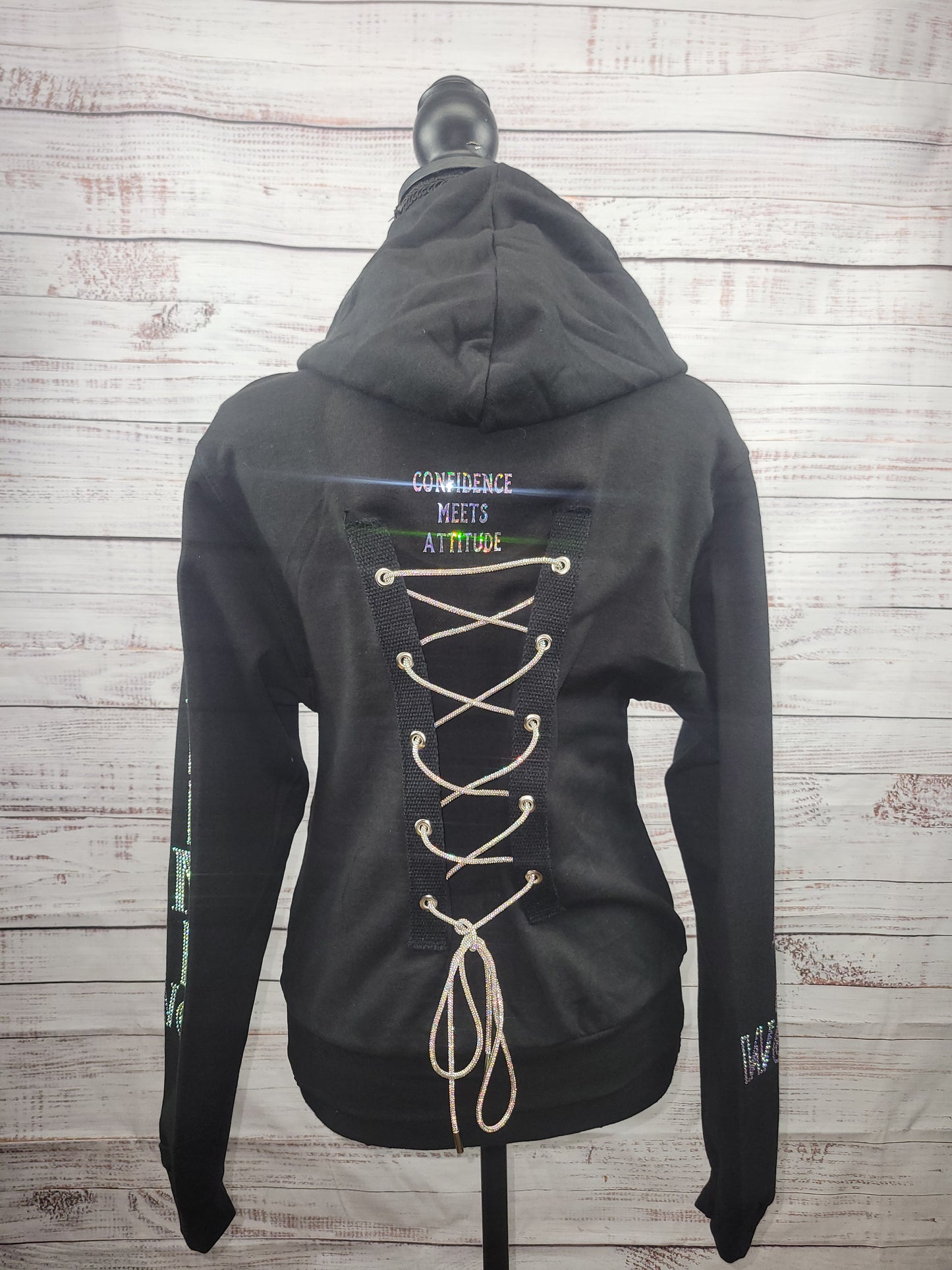 DareMe Wear Rhinestone Hoodie