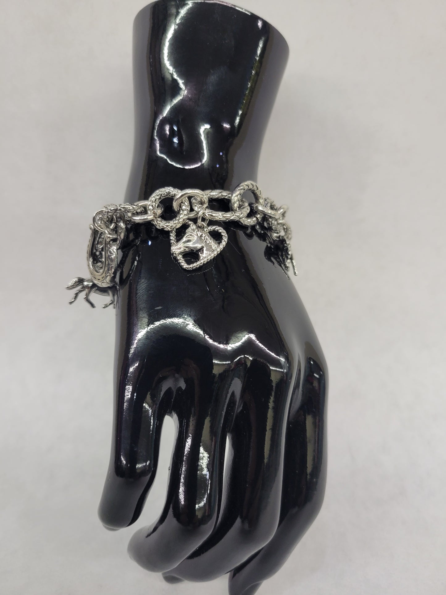Western Horse Charm Bracelet