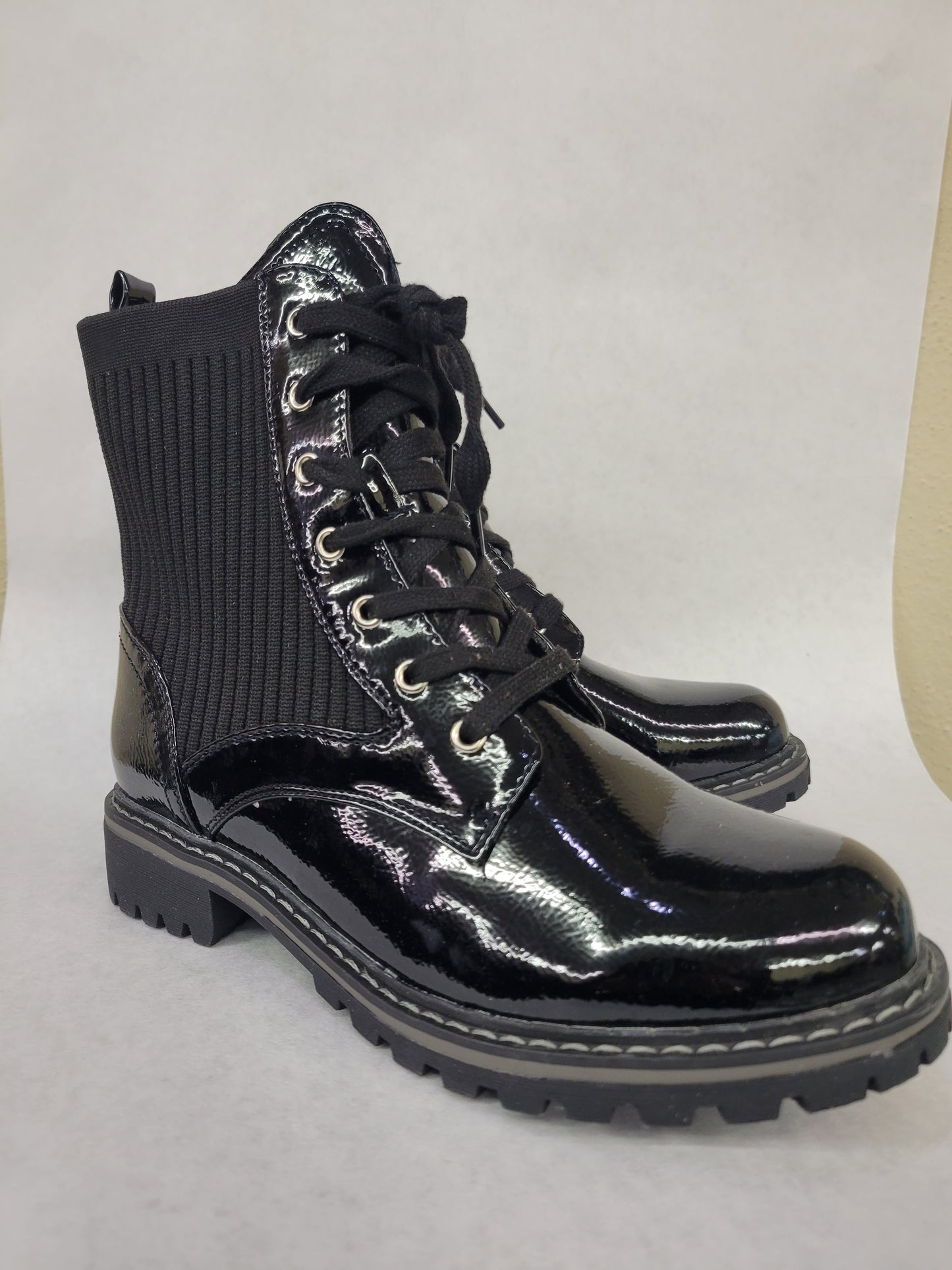 Corkys Creep It Real Black Patent Boots