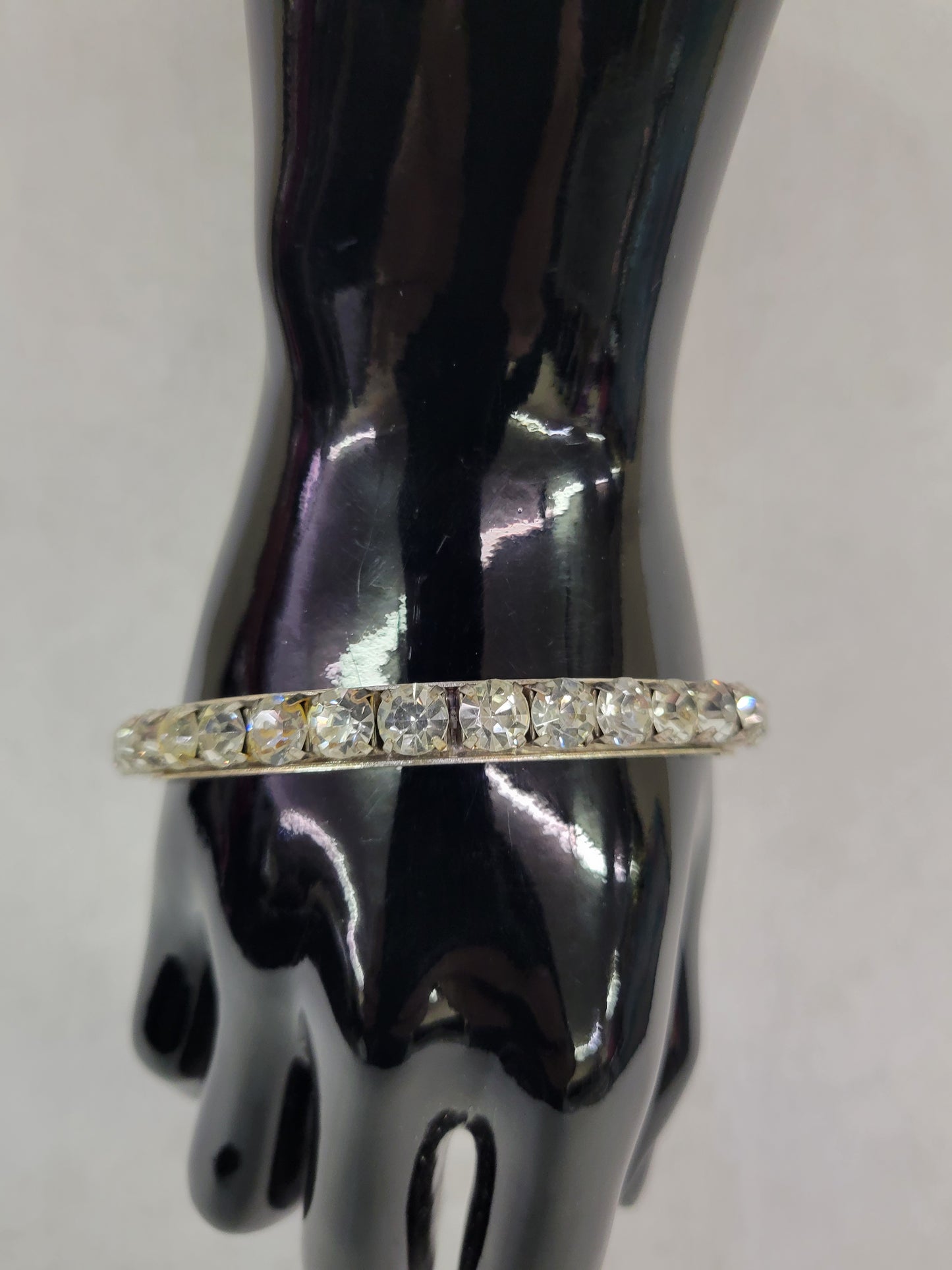 Large Rhinestone Bangle Bracelet