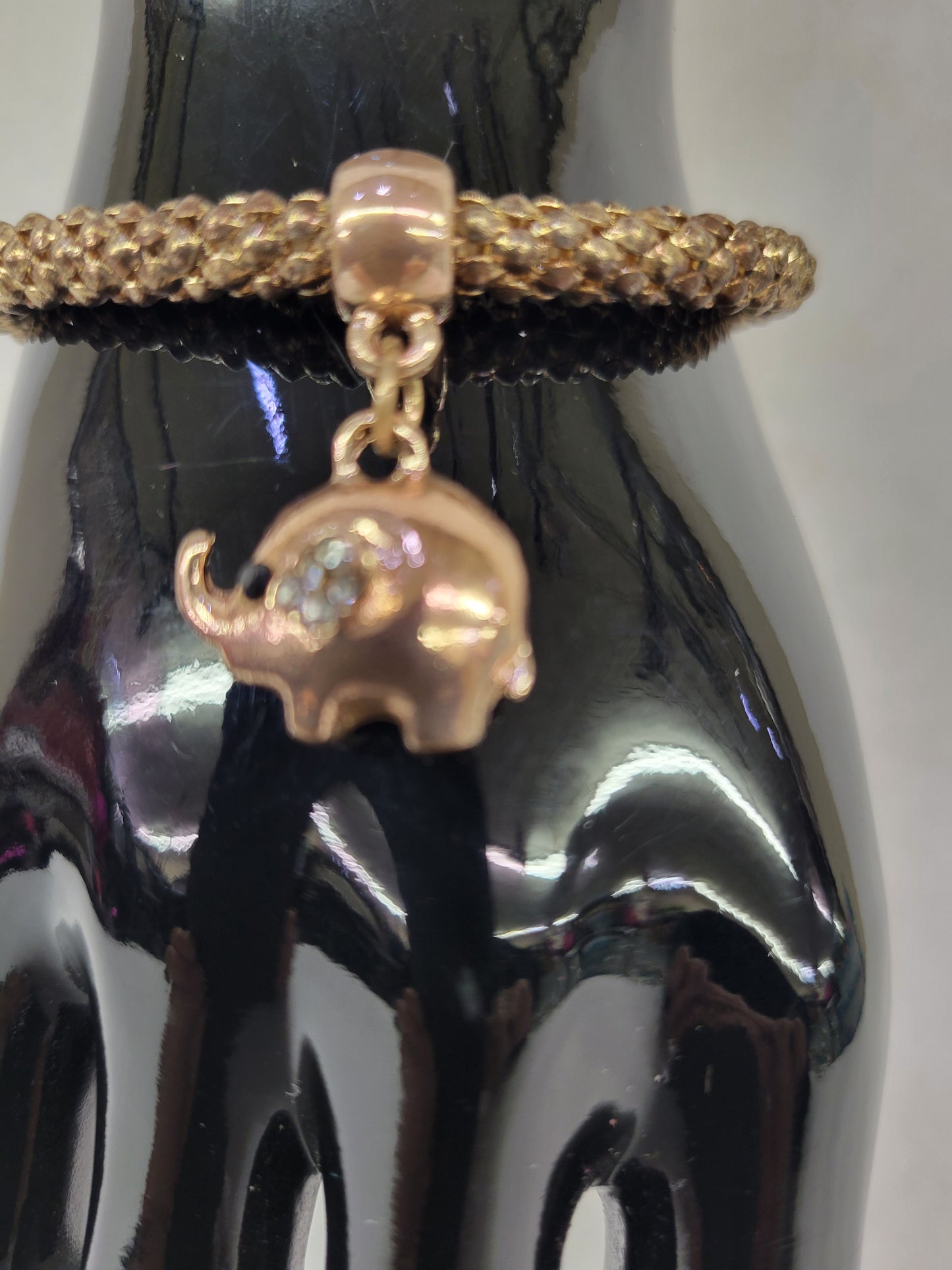 Stretch Bracelet With Elephant Charm