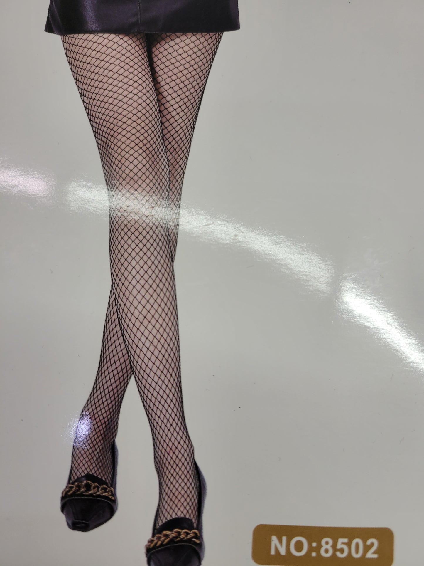 High Rise Diamond Fishnet Stockings