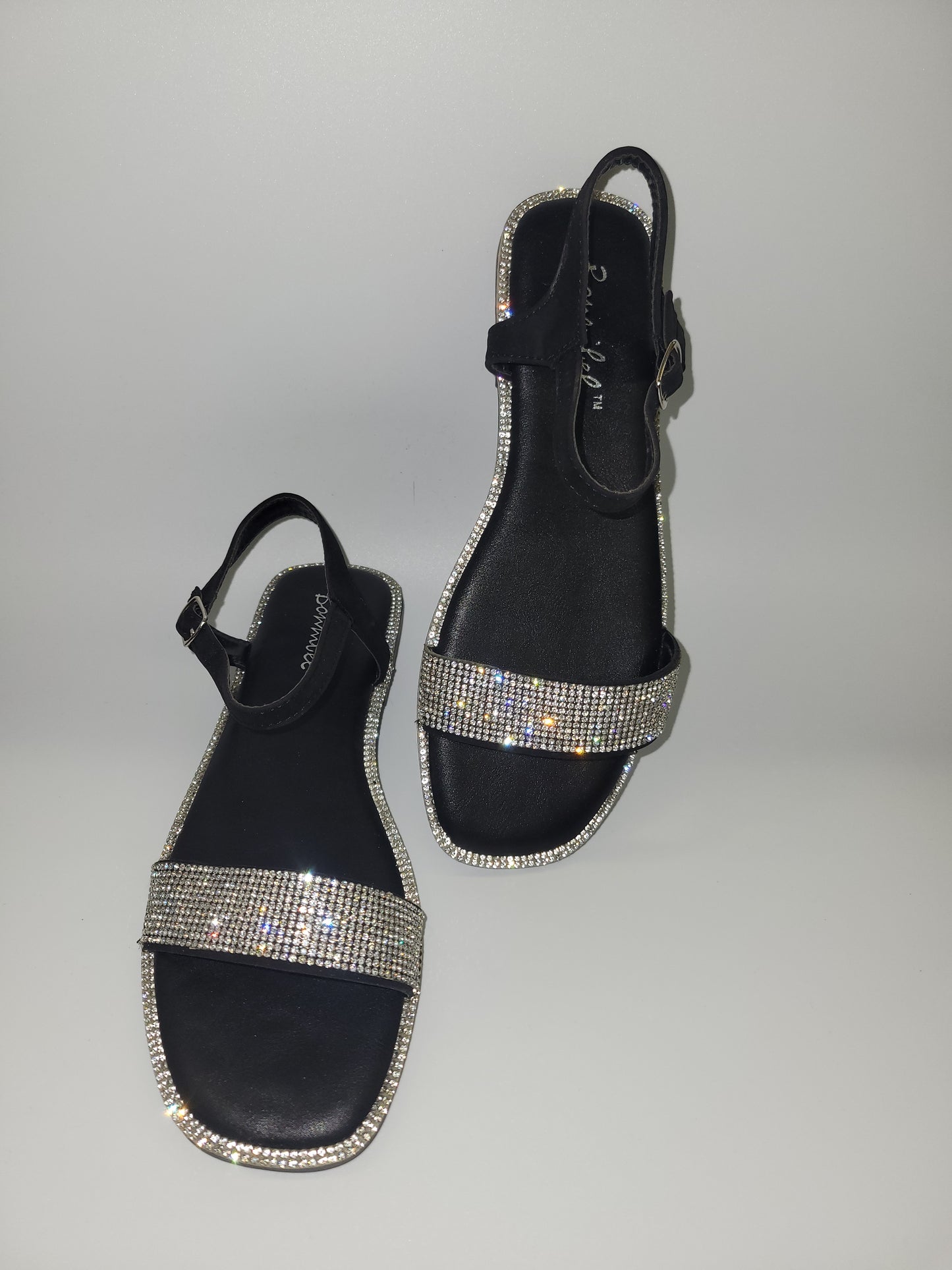 Black Full Bling Sandal