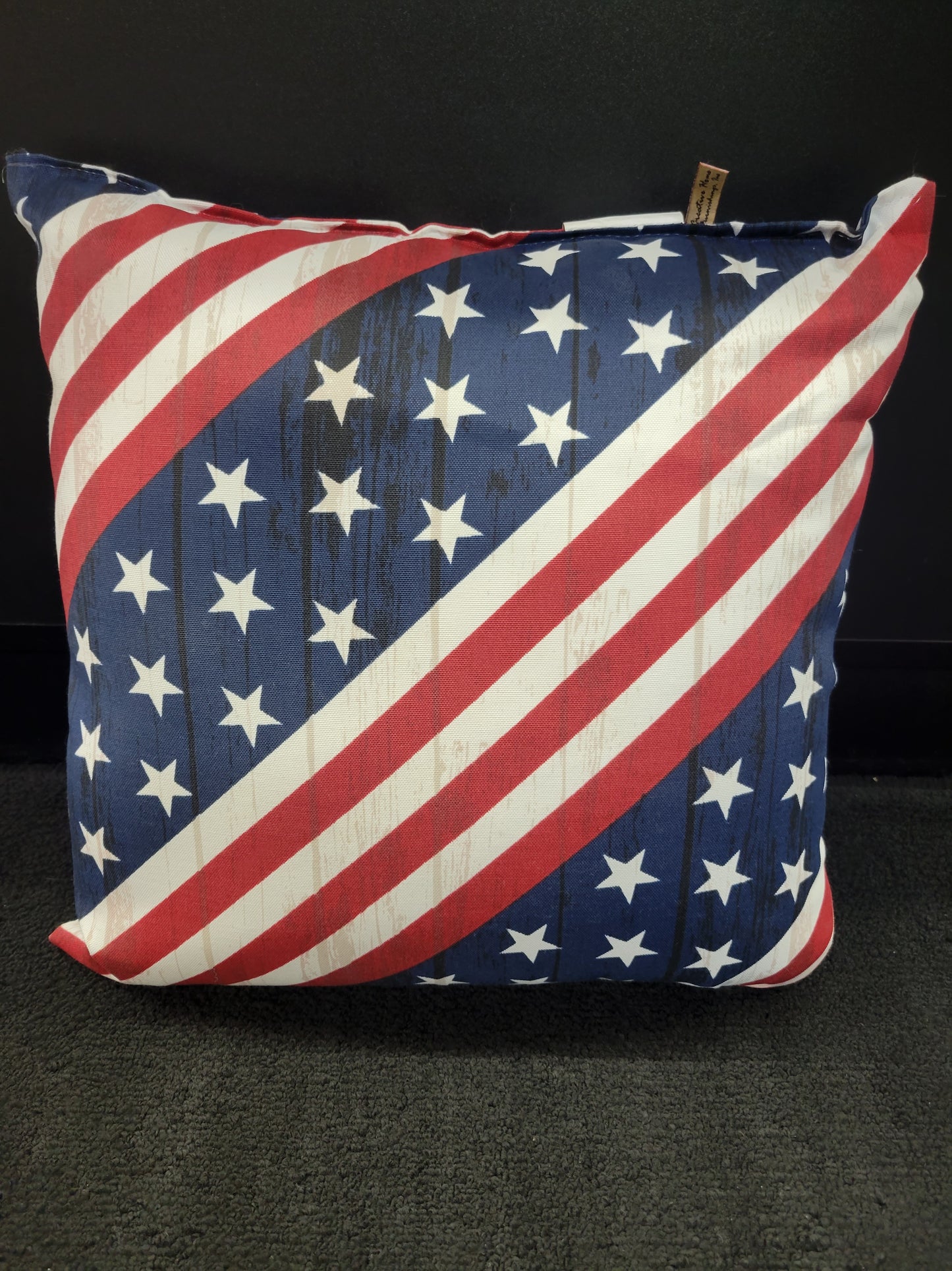 USA Flag Throw Pillow