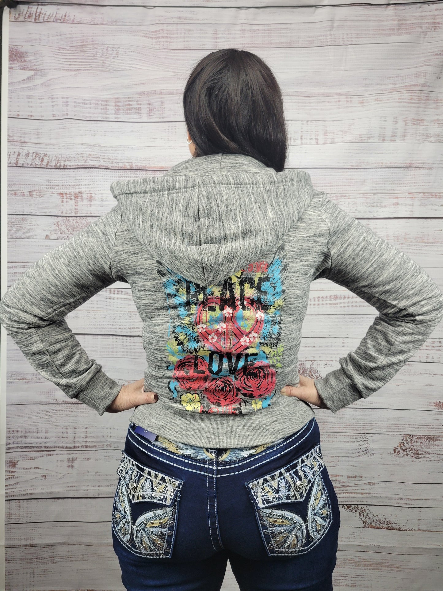 Peace Love Fleece Hoodie