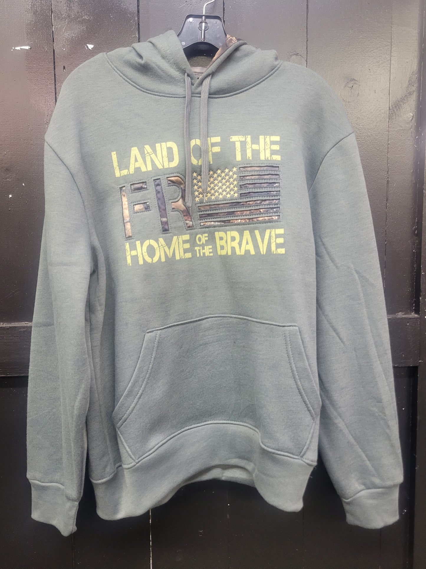 Mossy Oak Unisex "Land of the Free Home of the Brave" Hoodie