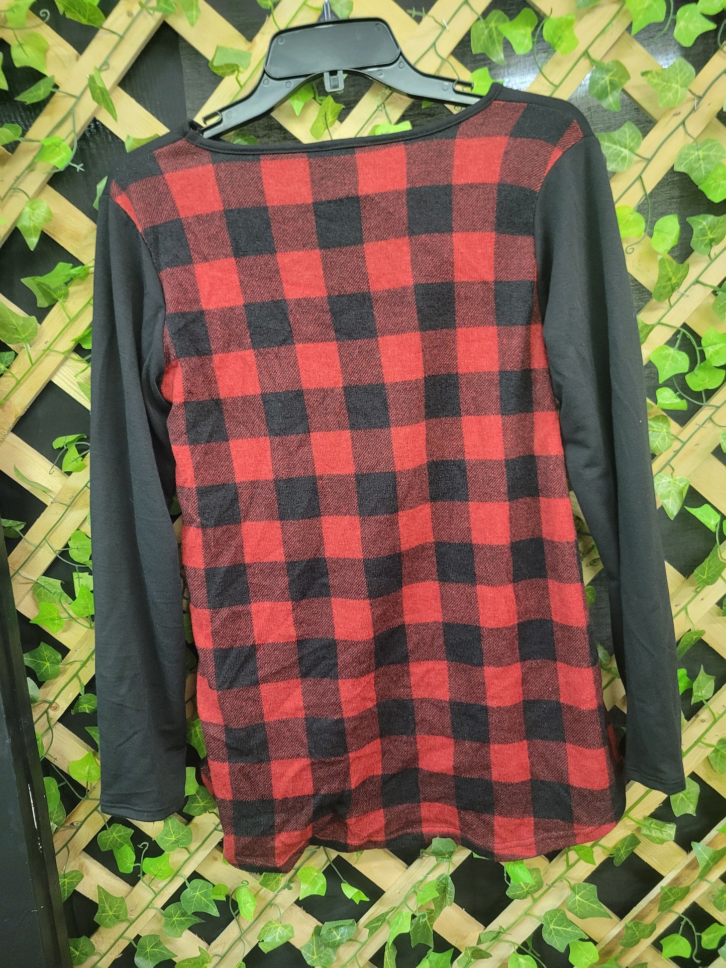 Buffalo Plaid Peek-A-Boo Shirt