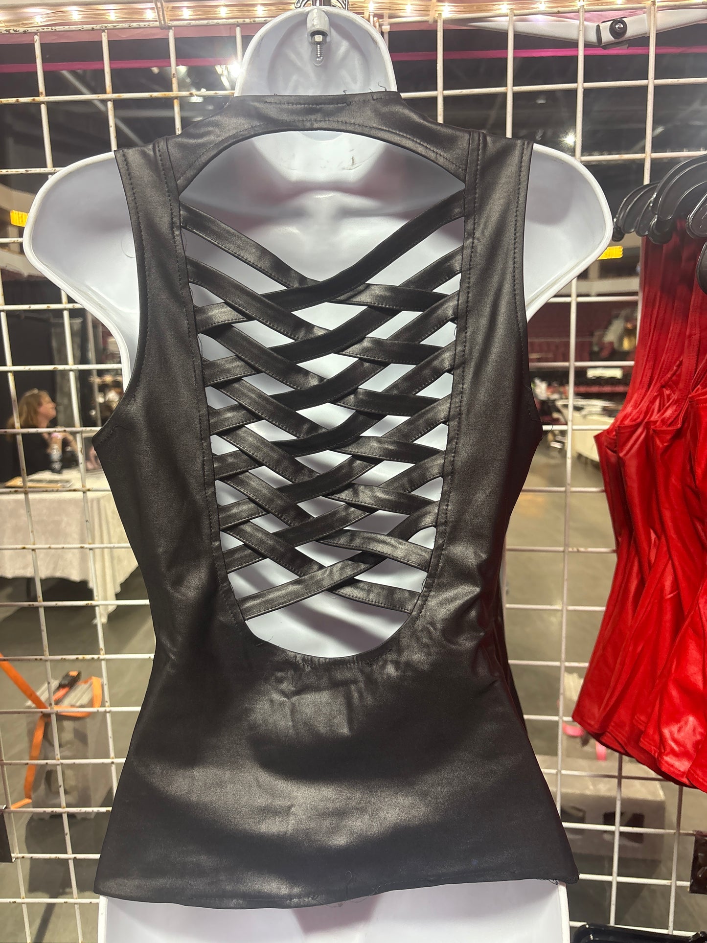 Front Zip Up Detail Corset Top