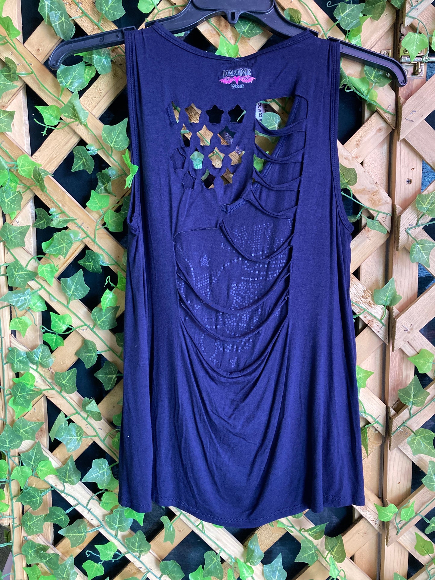 Dare Me Wear Rhinestone Eagle “Live Free”