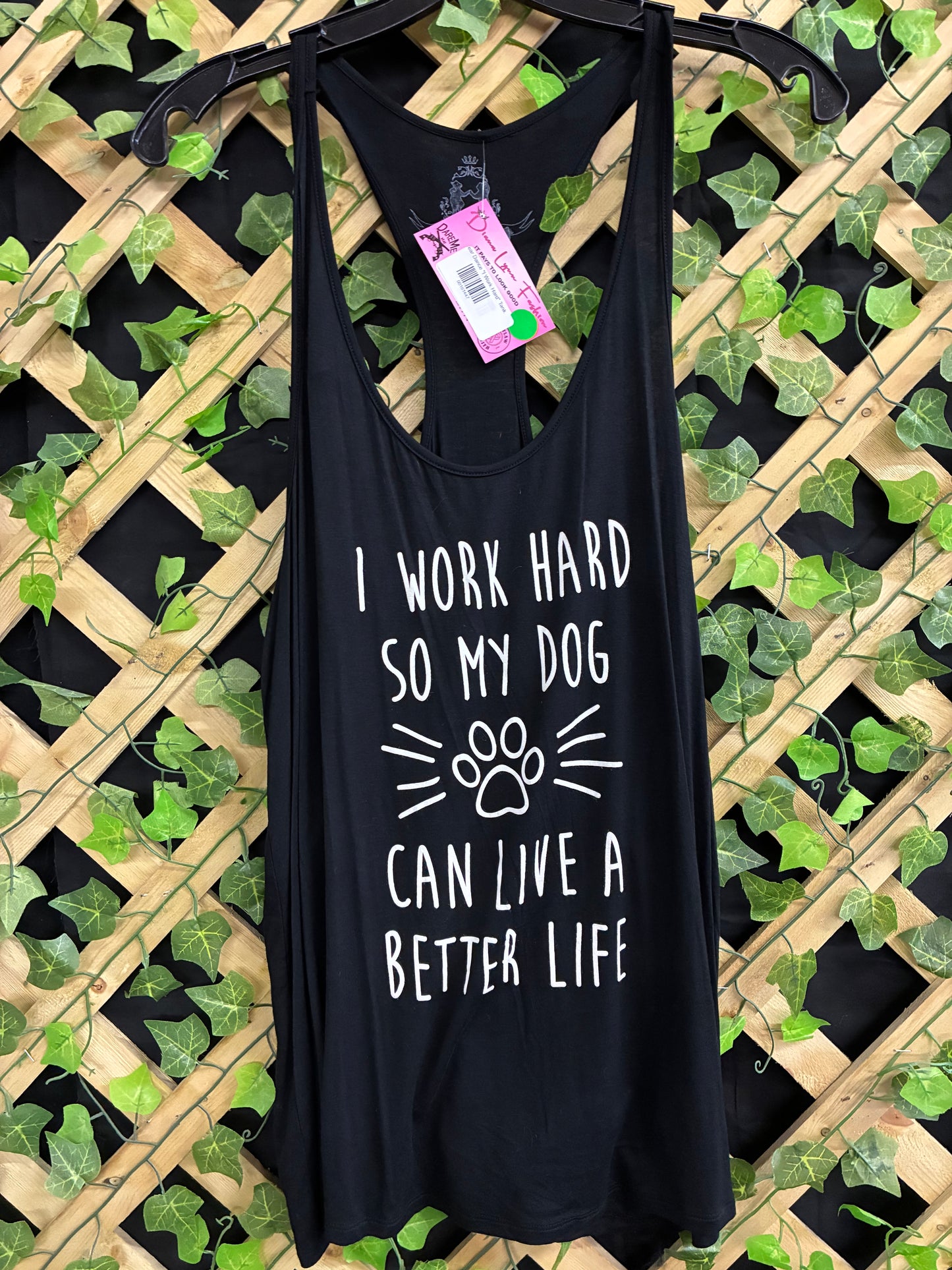 Bear Dance "I Work Hard" Tank