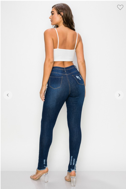 Ripped Skinny Denim Jeans