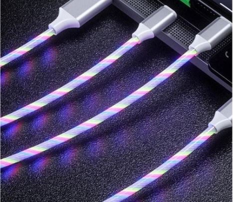 3IN1 USB LED Light UP Charging Cables