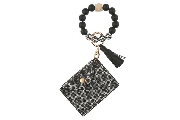 Nima Cheetah Print Keychain Wristlet