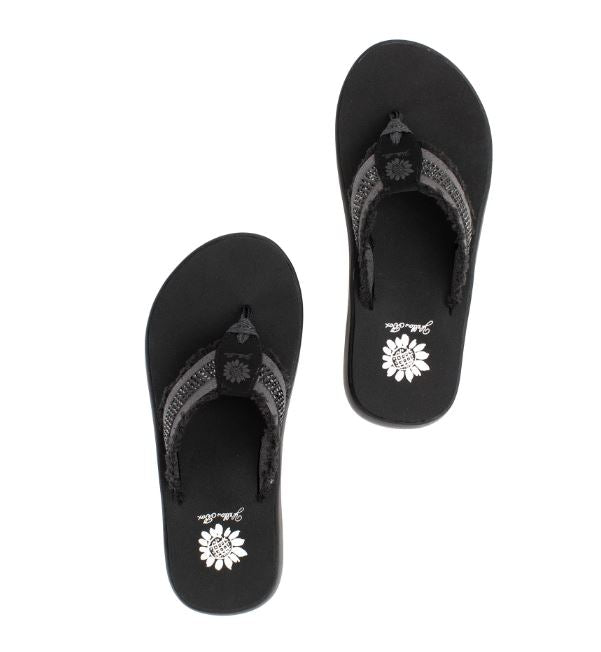 YellowBox Genzy Black Sandals