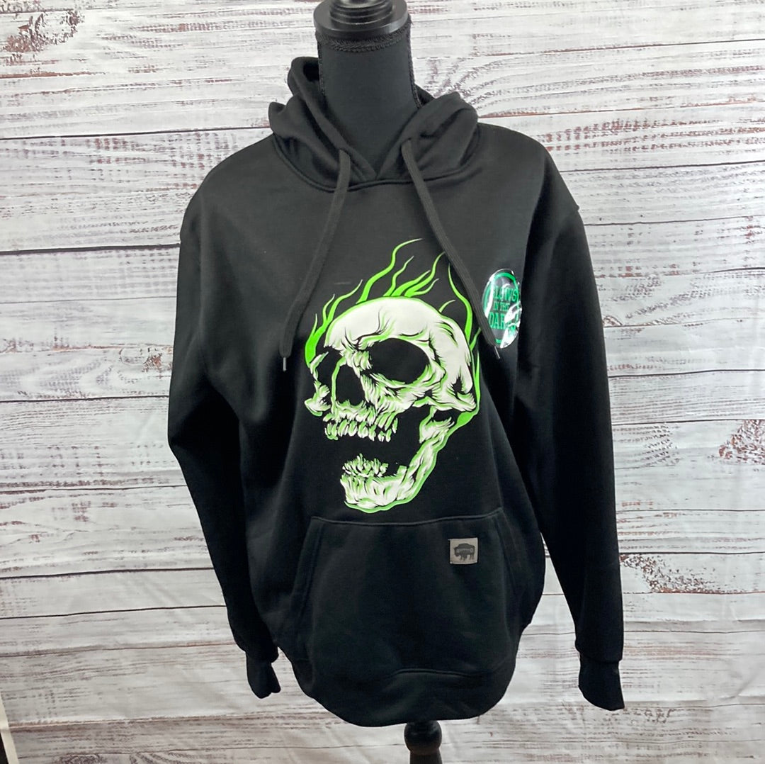 Glow in the Dark Hoodie Skull