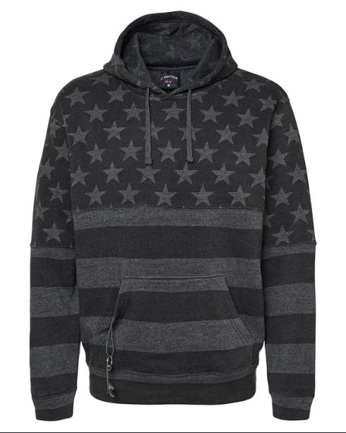 J. America Stars & Stripes Hoodie with Built-In Cooler Pocket