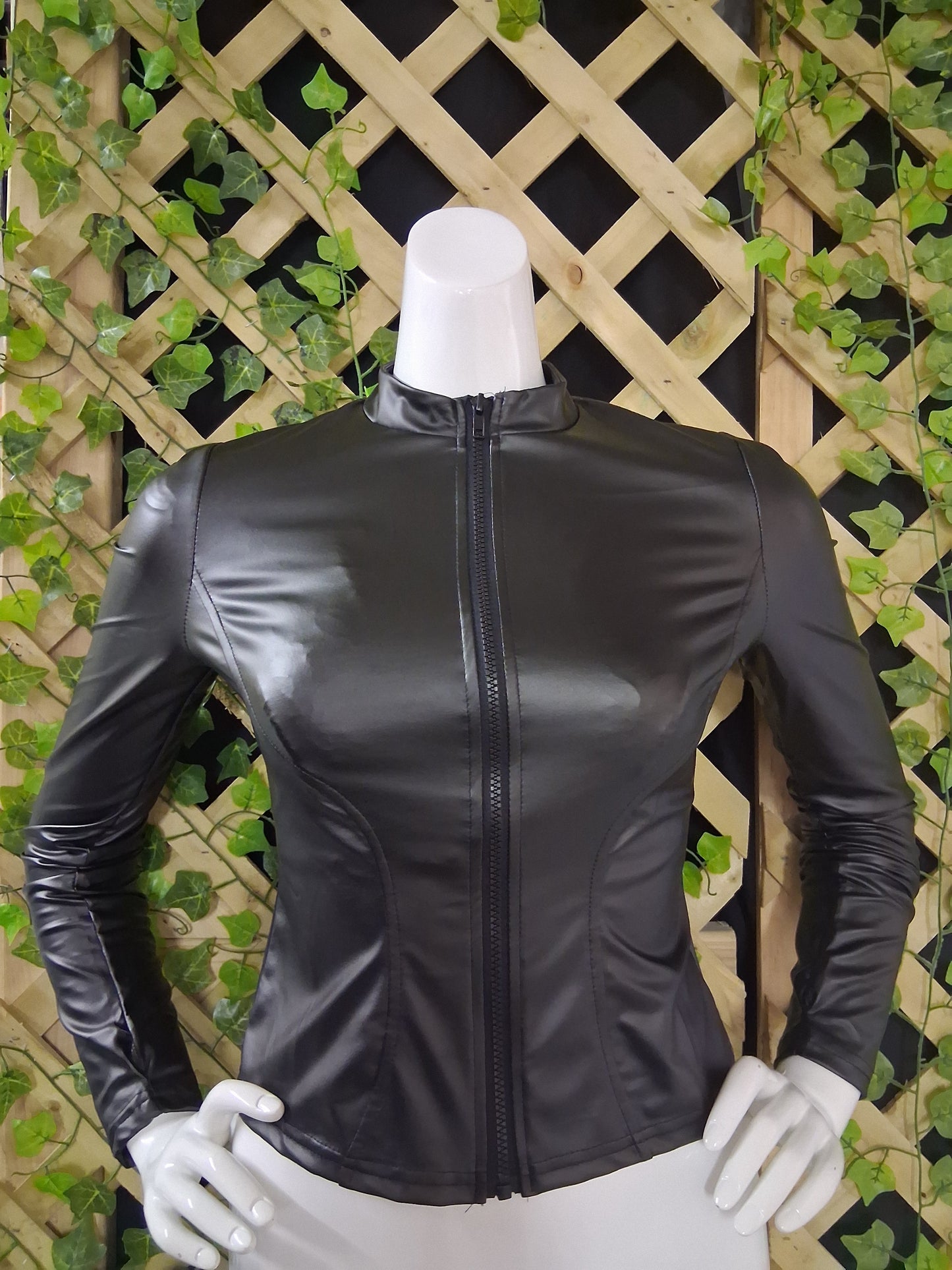 Short Collar Zip Up Jacket