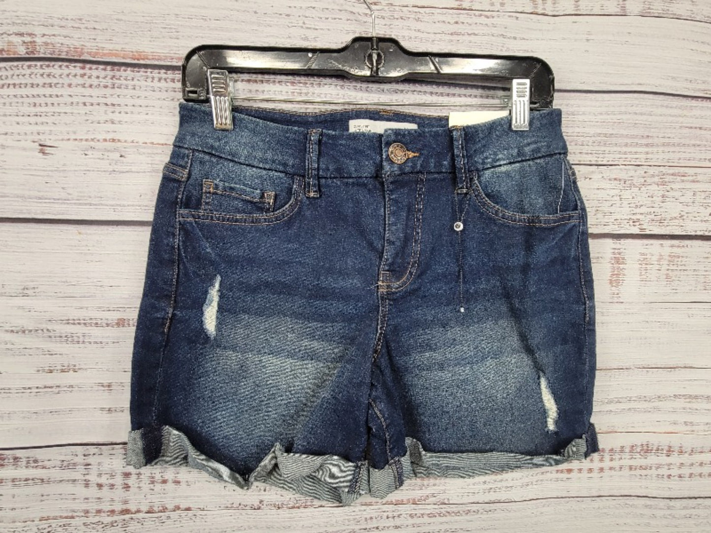 Curvy fit ultra high jean shorts