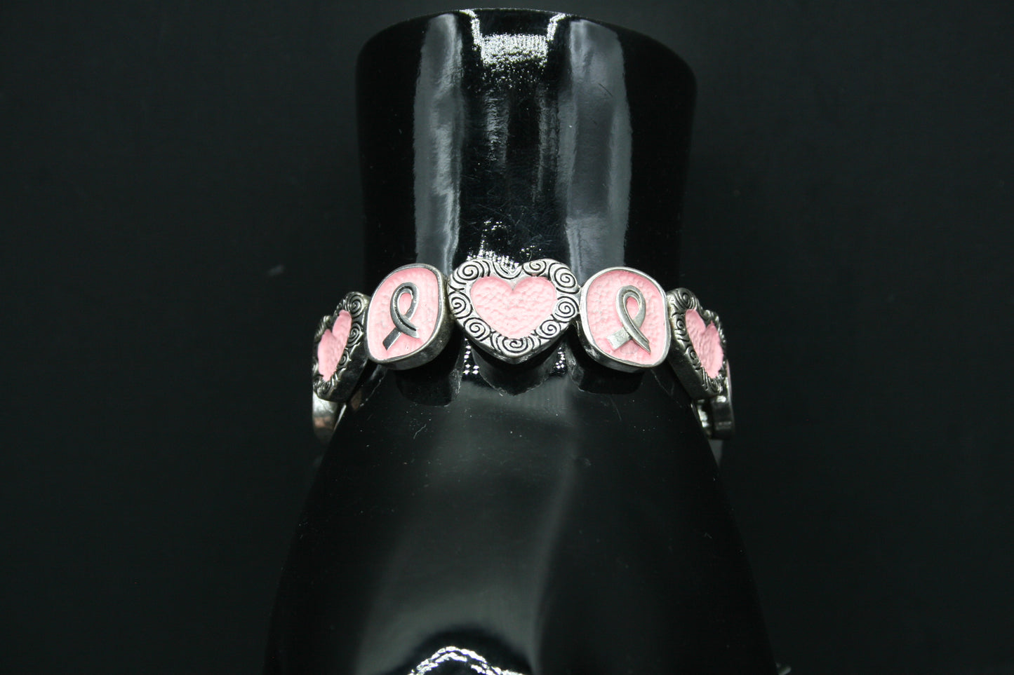 Outlaw Faith Wear Breast Cancer Pink Stretch Bracelet