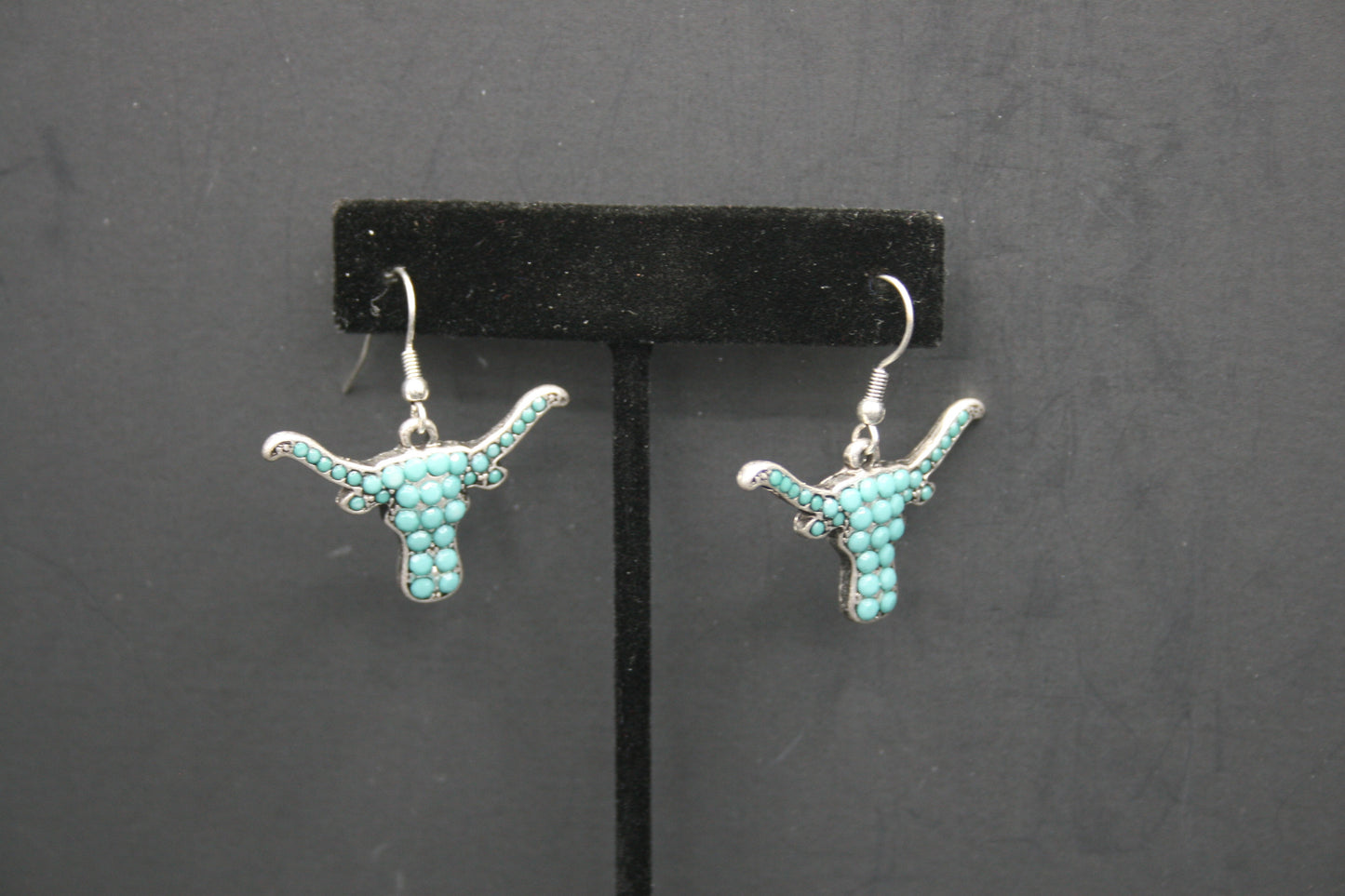 Turquoise Longhorn Earrings