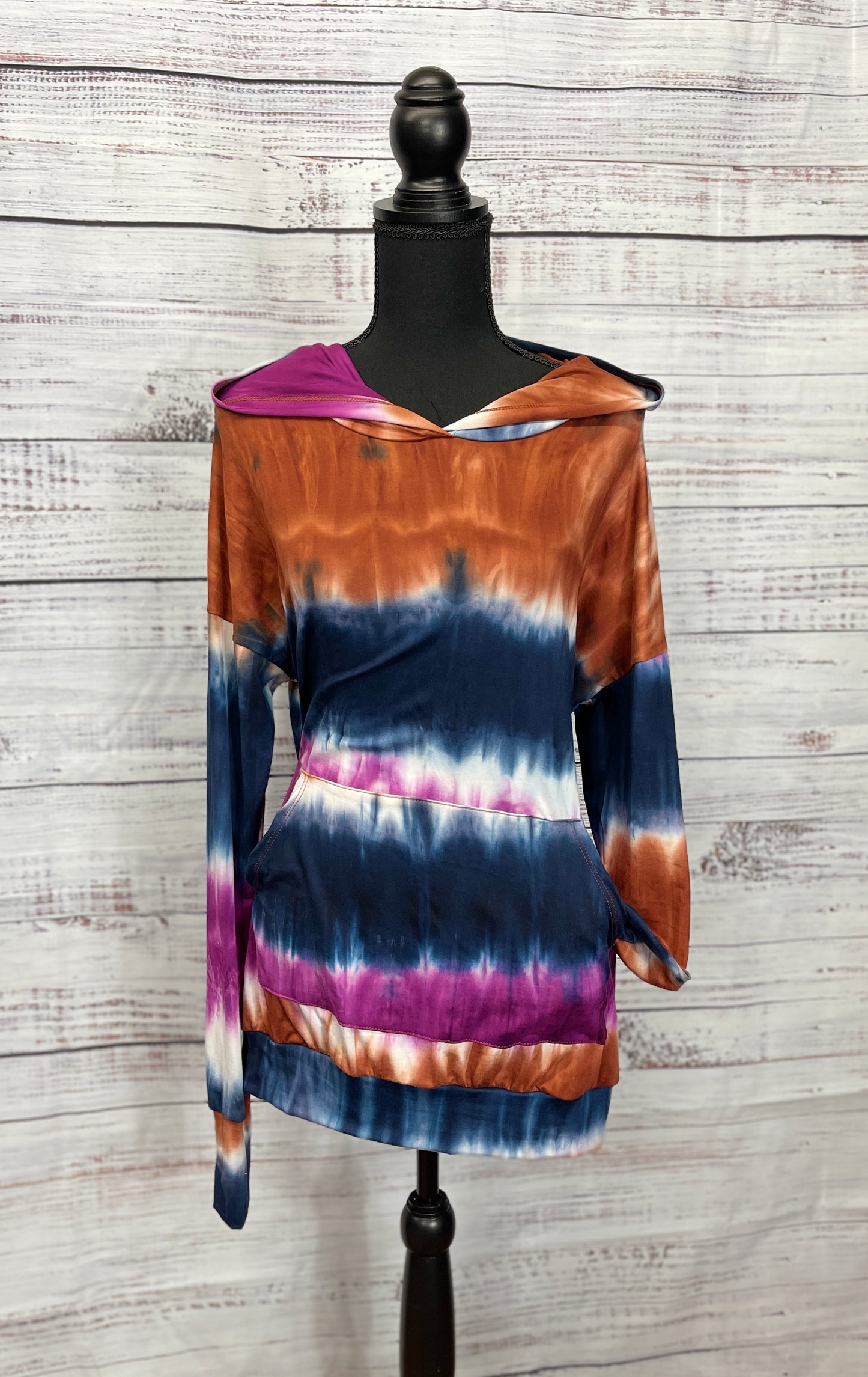 Tie Dye Light Weight Hooded Tunic