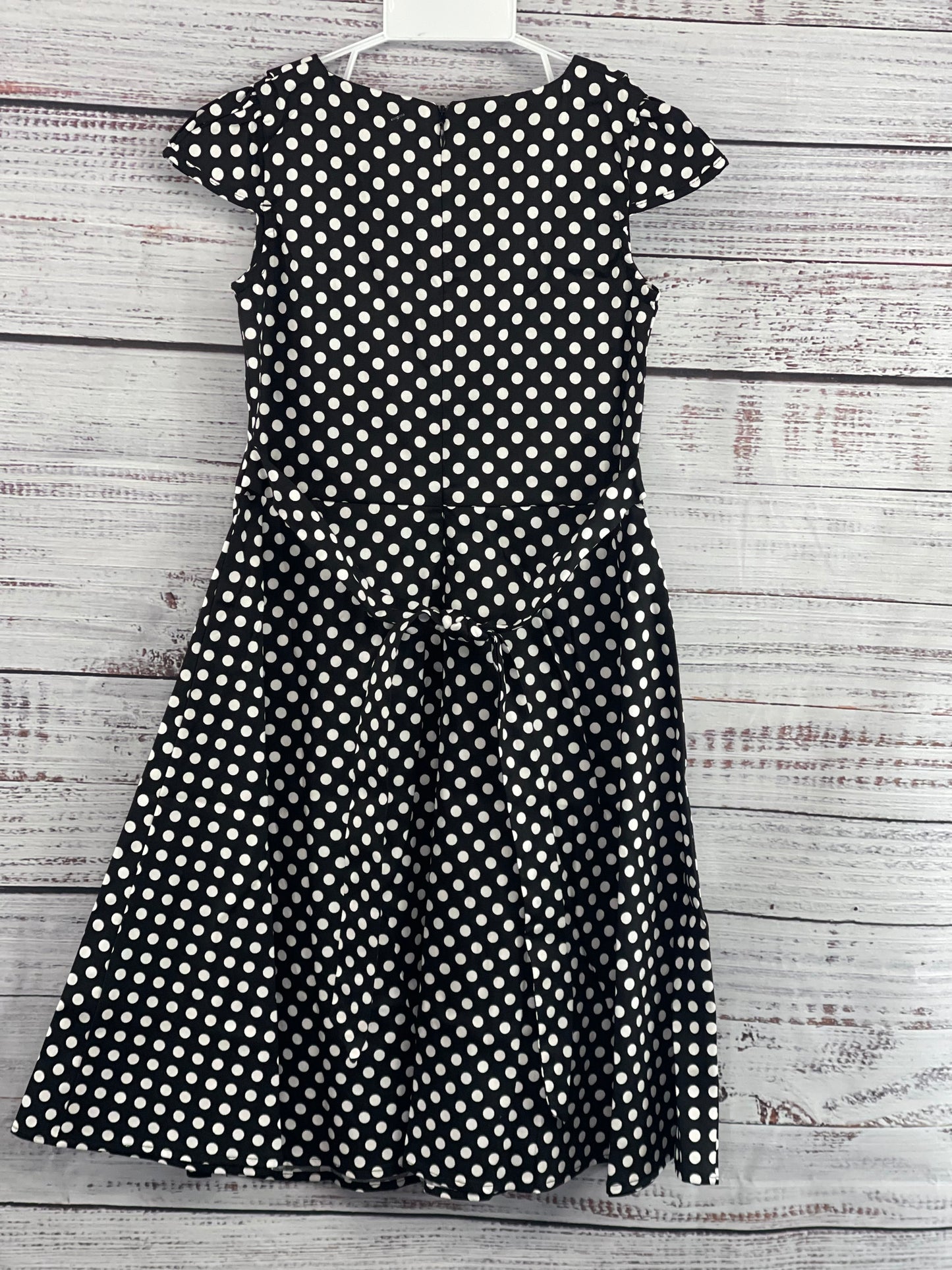 Black Polka Dot Swing Dress
