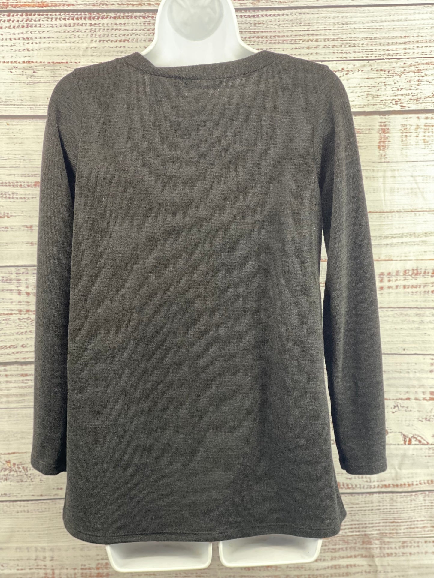 Strap V-neck Long Sleeve