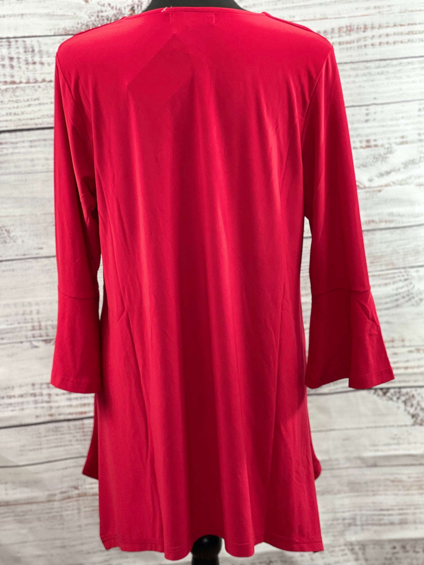 Large Grommet Bell Sleeve Tunic Top