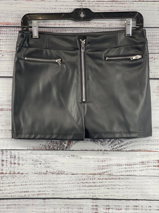Double Zip Front Matte Black Leather Look Shorts