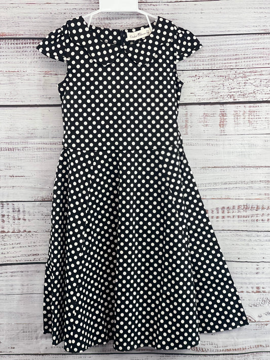 Black Polka Dot Swing Dress