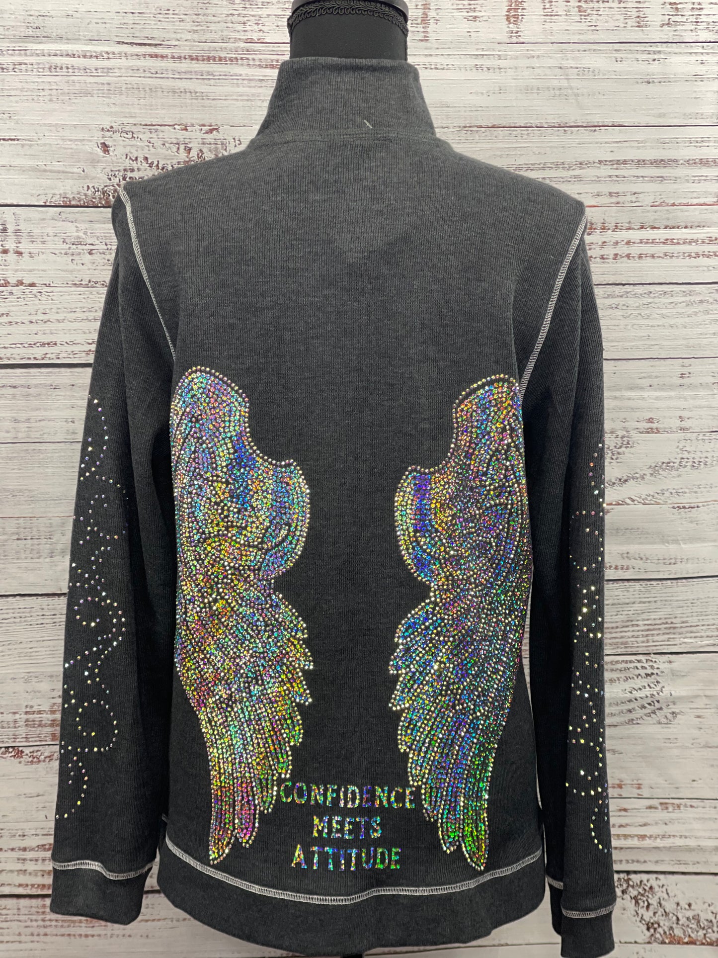 Charcoal Angel Wing Jacket