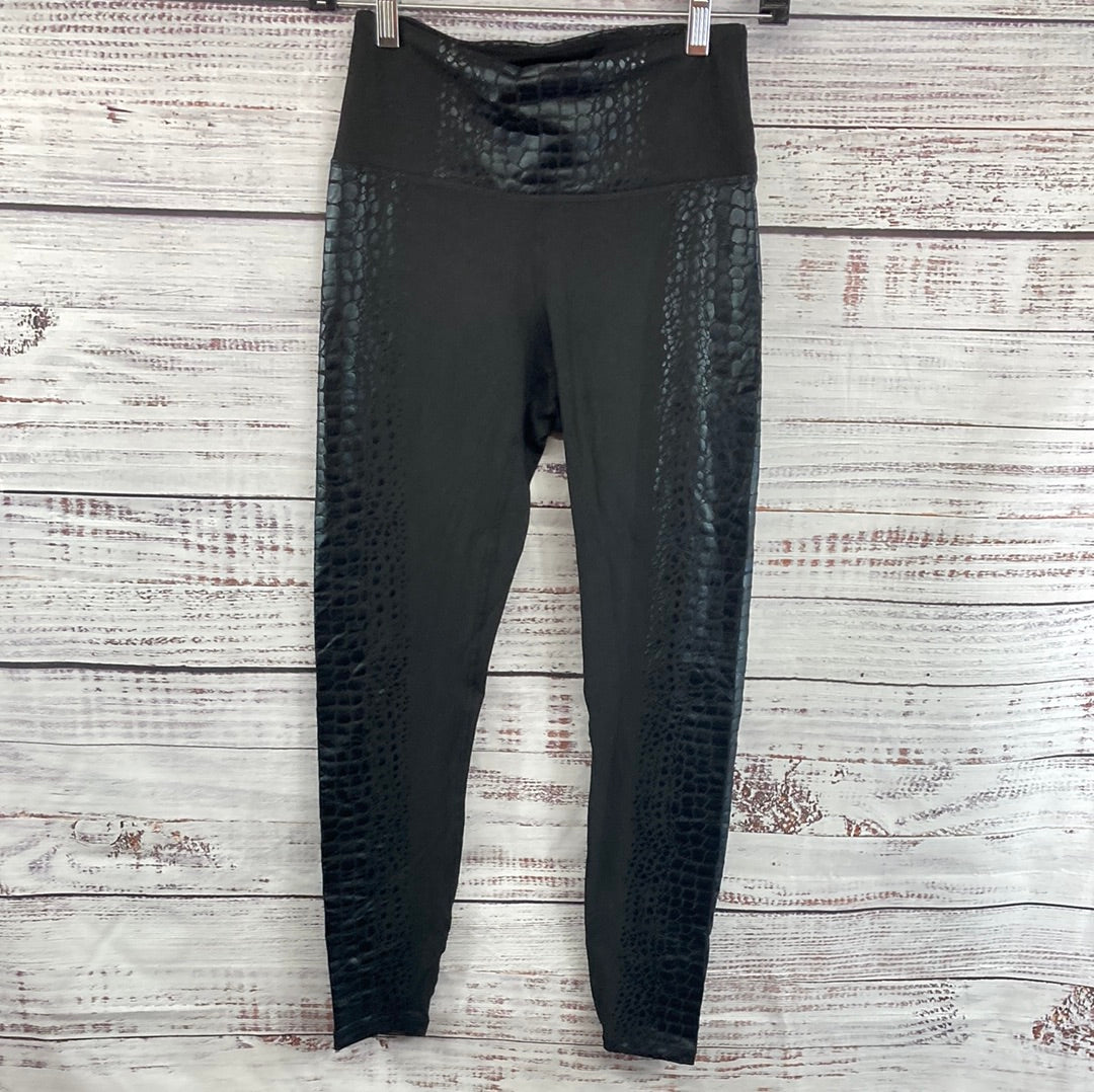 Black Snakeskin Leggings