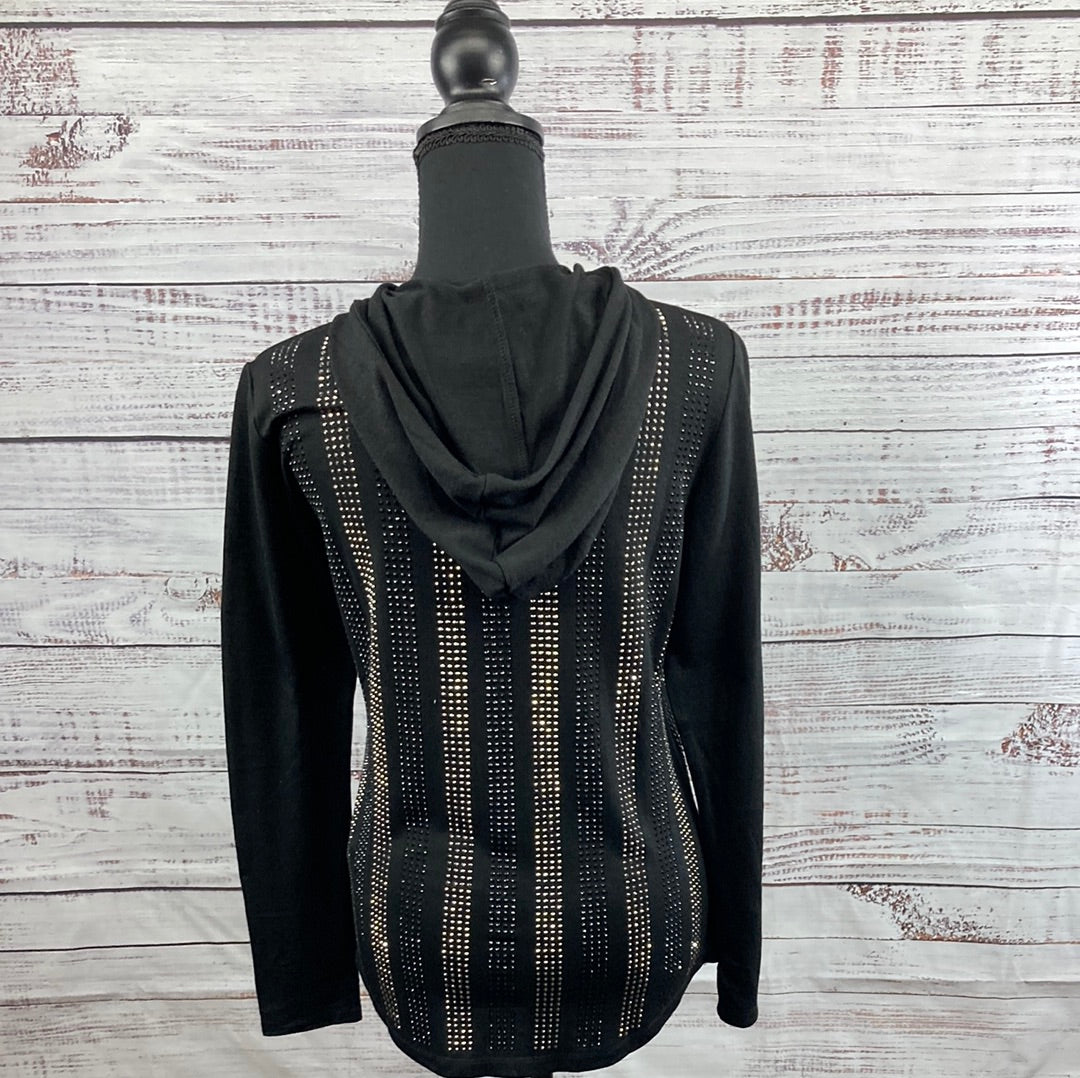 Vocal Long Sleeve Knit Jacket with Rhinestones