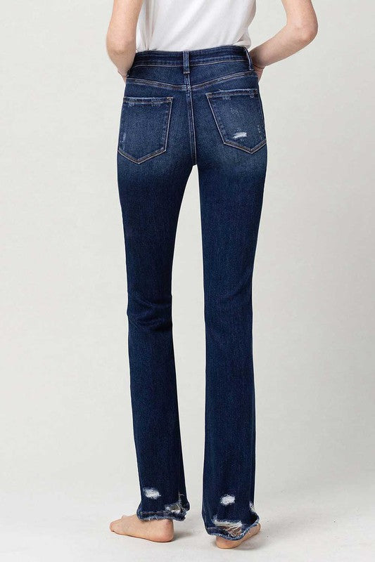 High Rise Slim Bootcut Jeans