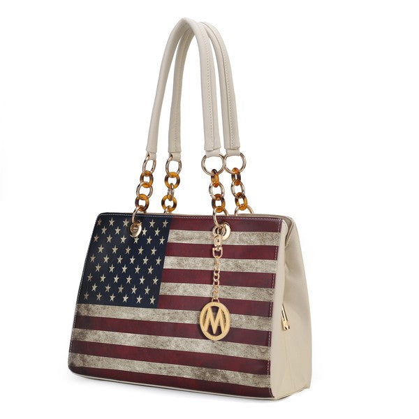 MKF Collection Nevaeh Flag Women Shoulder by Mia k