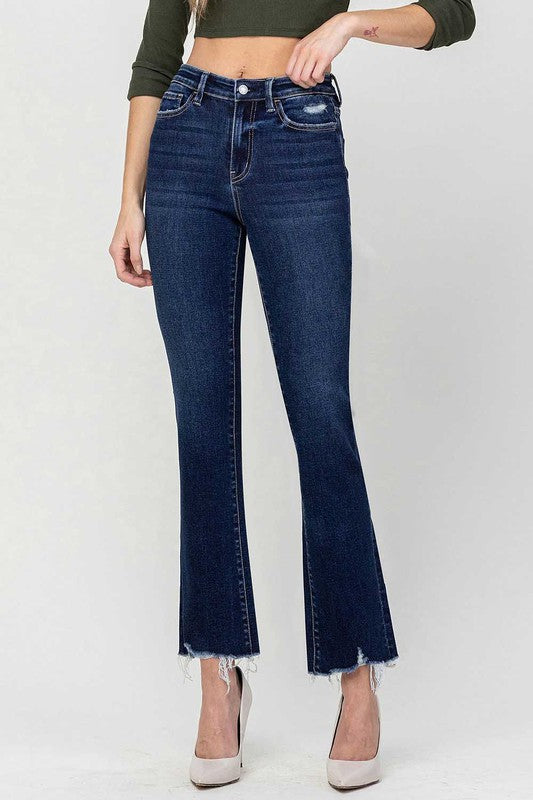 High Rise Ankle Bootcut Jeans