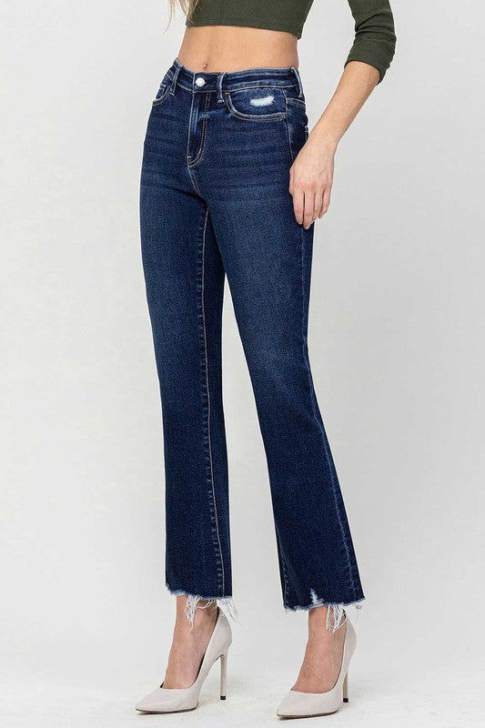 High Rise Ankle Bootcut Jeans