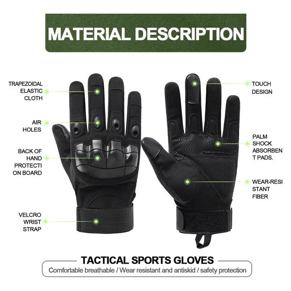 Airsoft Gloves w Touchscreen Fingertip Capability