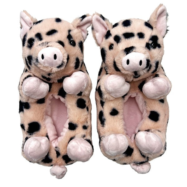 Pig Belly Hugs - Women's Plush Animal slippers