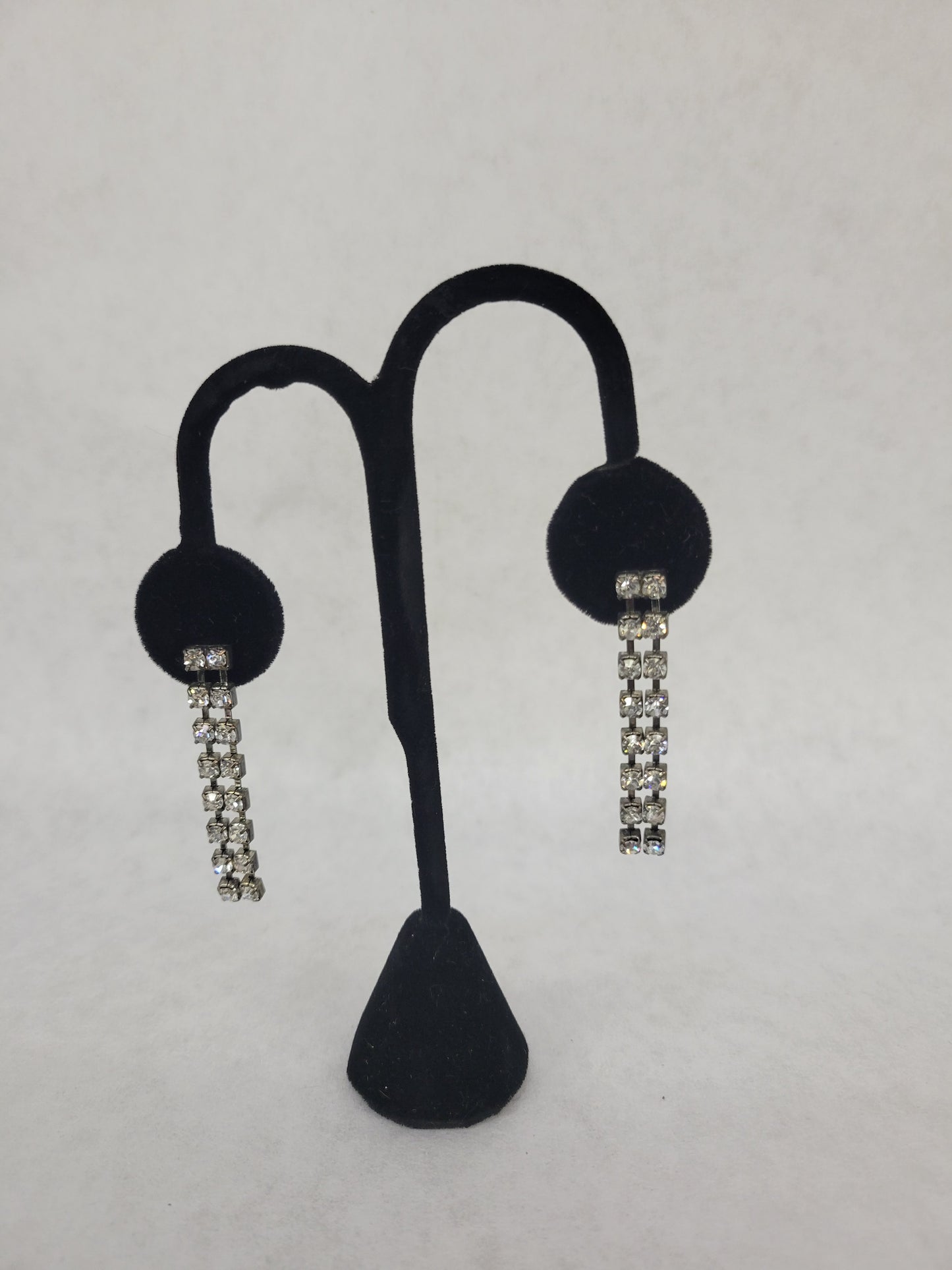 Double Strand Rhinestone Earrings
