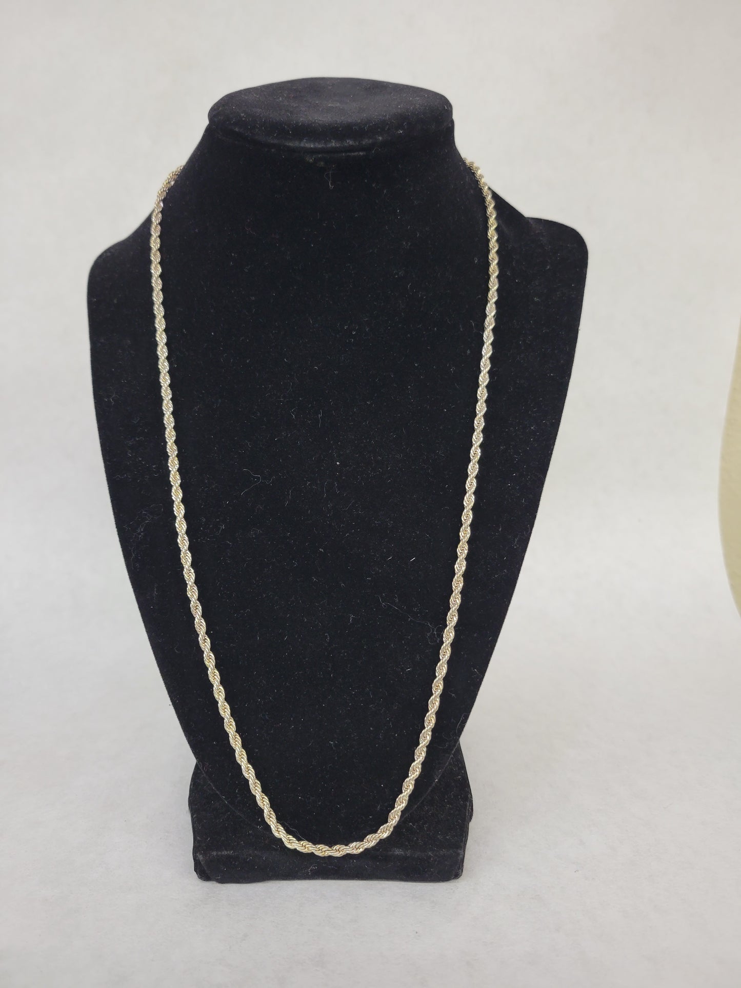 24 Inch Braided Gold Necklace