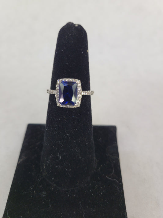 Faux Sapphire Ring