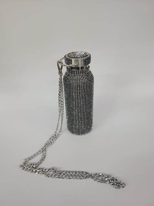 Stainless Steel Rhinestone Water Bottle
