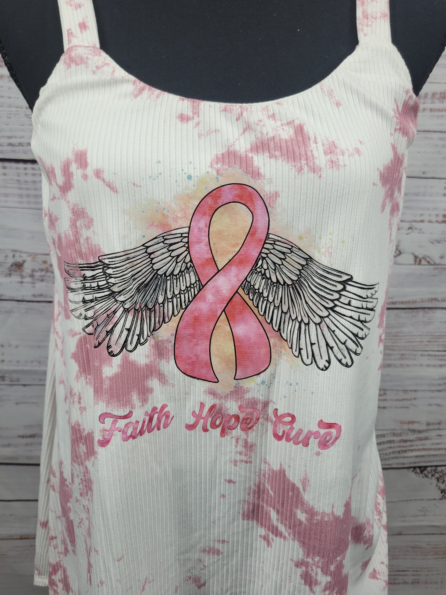 Faith Hope Cure Cancer Tank Top