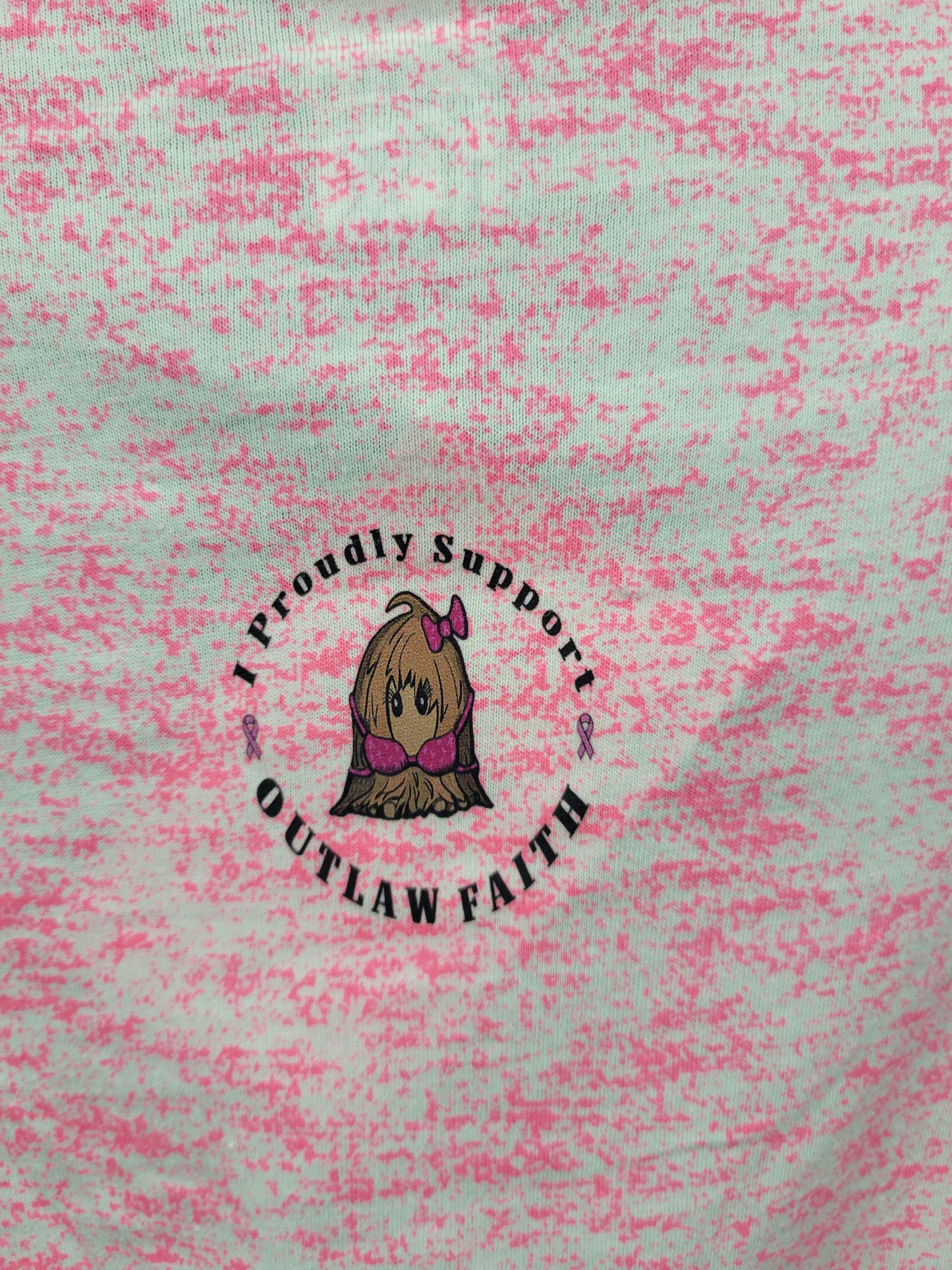 Outlaw Faith Wear Breast Cancer Survivor Pink Flamingo Shirt